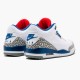 Nike Jordan 3 Retro OG "True Blue" 854262 106 Bílý Ohnivě červená J3 Tenisky A Boty