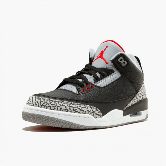 Nike Jordan 3 Retro Og "Black Cement" Ohnivě červená Šedá Tenisky A Boty 854262 001 Aj3