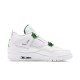 Nike Jordan 4 Retro "Metallic Green" CT8527 113 Bílý Stříbrný Zelená AJ4 Tenisky A Boty