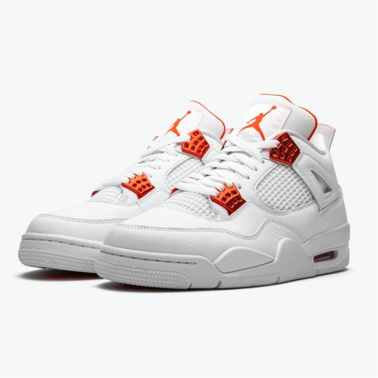 Nike Jordan 4 Retro "Metallic Orange" CT8527 118 Bílý AJ4 Tenisky A Boty