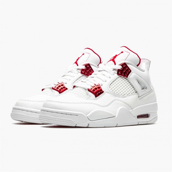 Nike Jordan 4 Retro "Metallic Red" CT8527 112 Bílý Stříbrný AJ4 Tenisky A Boty