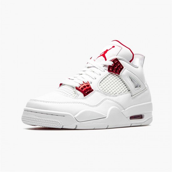 Nike Jordan 4 Retro "Metallic Red" CT8527 112 Bílý Stříbrný AJ4 Tenisky A Boty