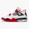 Nike Jordan 4 Retro OG "Fire Red 2020" Tenisky A Boty Bílý Černá Šedá DC7770 160