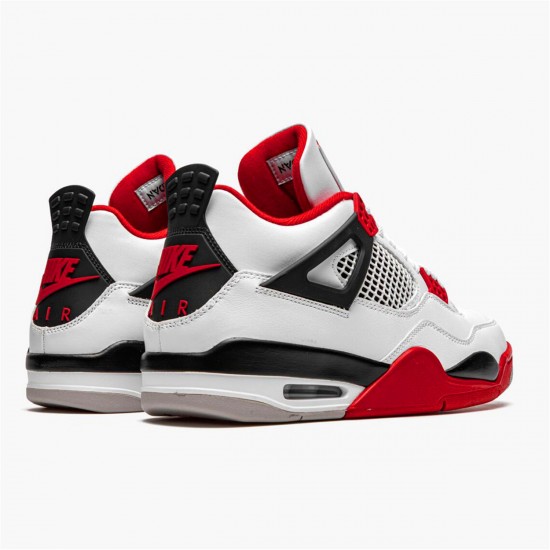 Nike Jordan 4 Retro OG "Fire Red 2020" Tenisky A Boty Bílý Černá Šedá DC7770 160