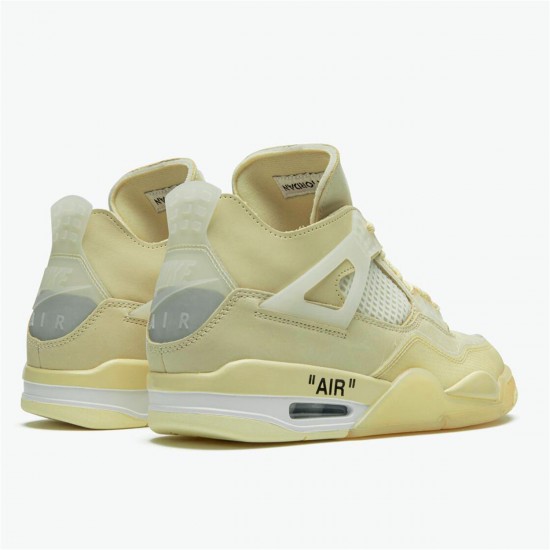 Nike Jordan 4 Retro "Off White Sail" Tenisky A Boty Bílý Černá CV9388 100