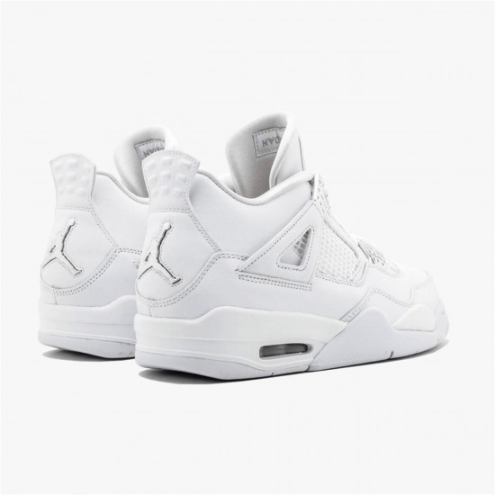 Nike Jordan 4 Retro "Pure Money" 308497 100 Bílý Stříbrný AJ4 Tenisky A Boty