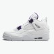 Nike Jordan 4 Retro "Purple Metallic" Tenisky A Boty Bílý Stříbrný Dvorní Fialová CT8527 115