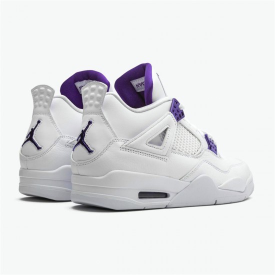 Nike Jordan 4 Retro "Purple Metallic" Tenisky A Boty Bílý Stříbrný Dvorní Fialová CT8527 115