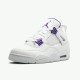 Nike Jordan 4 Retro "Purple Metallic" Tenisky A Boty Bílý Stříbrný Dvorní Fialová CT8527 115