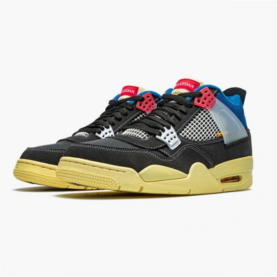 Nike Jordan 4 Retro "Union Off Noir" DC9533 001 Modrý AJ4 Tenisky A Boty