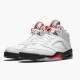 Nike Jordan 5 Retro "Fire Red" Stříbrný Bílý Černá DA1911 102 AJ5 Tenisky A Boty