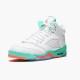 Nike Jordan 5 Retro "Light Aqua" Bílý Světlá Aqua 440892 100 AJ13 Tenisky A Boty