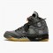 OFF White X Air Jordan 5 Retro "SP  Muslin Black" Ohnivě červená CT8480 001 AJ5 Tenisky A Boty