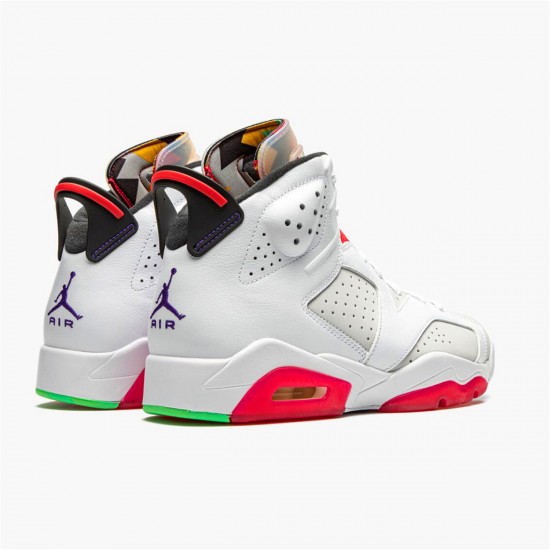 Nike Jordan 6 Retro "Hare" CT8529 062 Neutrální šedá Bílý Pravá červená  AJ6 Tenisky A Boty