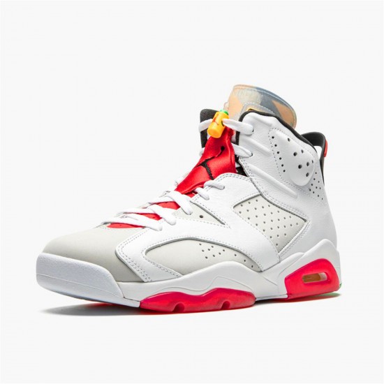 Nike Jordan 6 Retro "Hare" CT8529 062 Neutrální šedá Bílý Pravá červená  AJ6 Tenisky A Boty