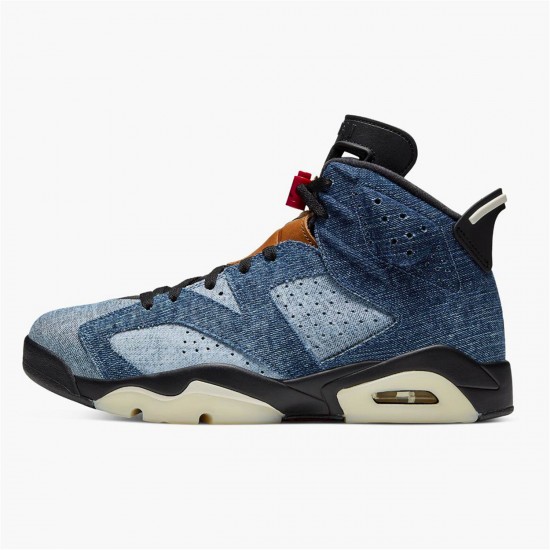 Nike Jordan 6 Retro "Washed Denim" 384664 060 Červené AJ6 Černá Tenisky A Boty