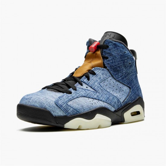 Nike Jordan 6 Retro "Washed Denim" 384664 060 Červené AJ6 Černá Tenisky A Boty