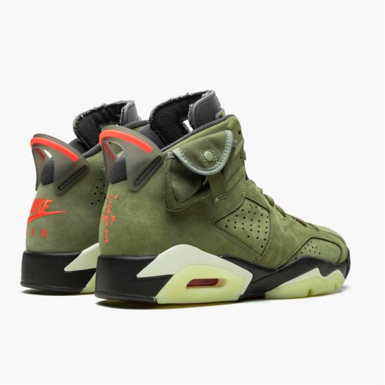 Travis Scott x Air Jordan 6 Retro "Olive" CN1084 200 Středně Olivově černá AJ6 Černá Tenisky A Boty