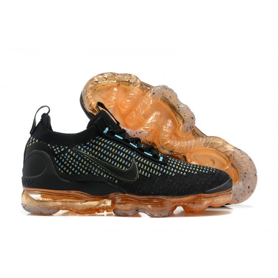 Nike Air VaporMax 2021 Flyknit Černý Oranžová Dámské/Pánské Tenisky