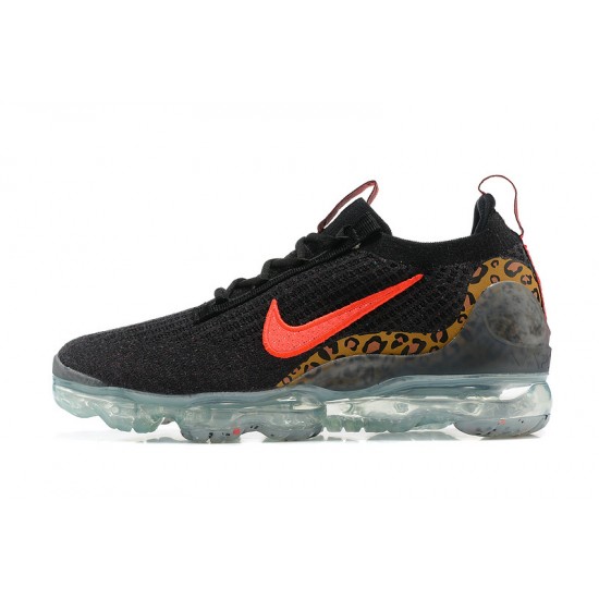 Nike Air VaporMax 2021 Flyknit Černý Červený Dámské/Pánské Tenisky