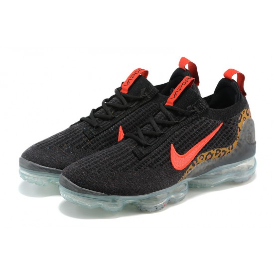 Nike Air VaporMax 2021 Flyknit Černý Červený Dámské/Pánské Tenisky