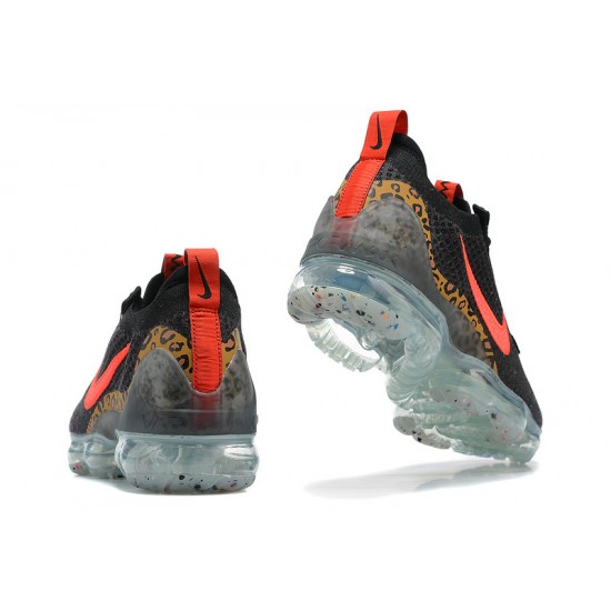 Nike Air VaporMax 2021 Flyknit Černý Červený Dámské/Pánské Tenisky