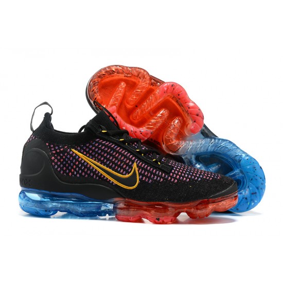 Nike Air VaporMax 2021 Flyknit Černý Červený a Modrý Dámské/Pánské Tenisky