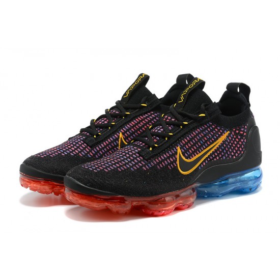 Nike Air VaporMax 2021 Flyknit Černý Červený a Modrý Dámské/Pánské Tenisky