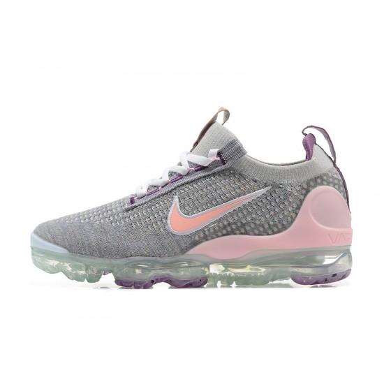 Nike Air VaporMax 2021 Flyknit Šedá a Růžový Dámské/Pánské Tenisky 