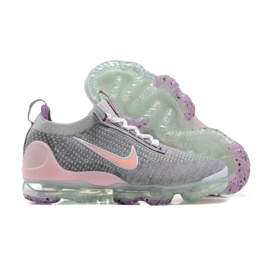 Nike Air VaporMax 2021 Flyknit Šedá a Růžový Dámské/Pánské Tenisky 