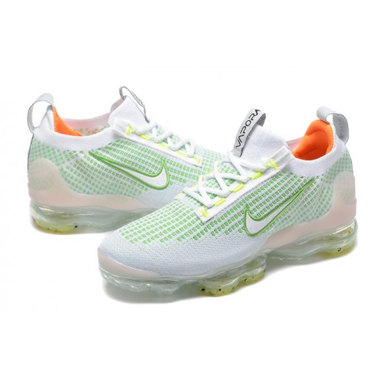 Nike Air VaporMax 2021 Flyknit Bílý Zelený Dámské/Pánské Tenisky FD0871-100