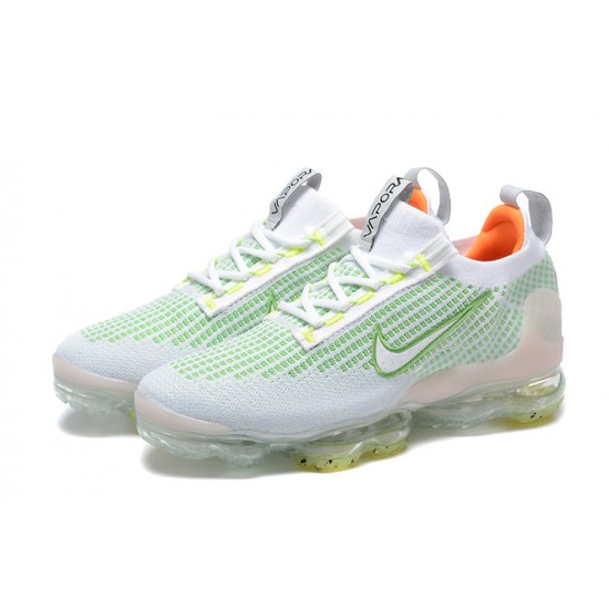 Nike Air VaporMax 2021 Flyknit Bílý Zelený Dámské/Pánské Tenisky FD0871-100