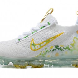 Nike Air VaporMax 2021 Flyknit Bílý Žluť Dámské/Pánské Tenisky 