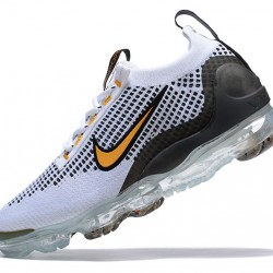 Nike Air VaporMax 2021 Flyknit Bílý Žluť a Černý Dámské/Pánské Tenisky 