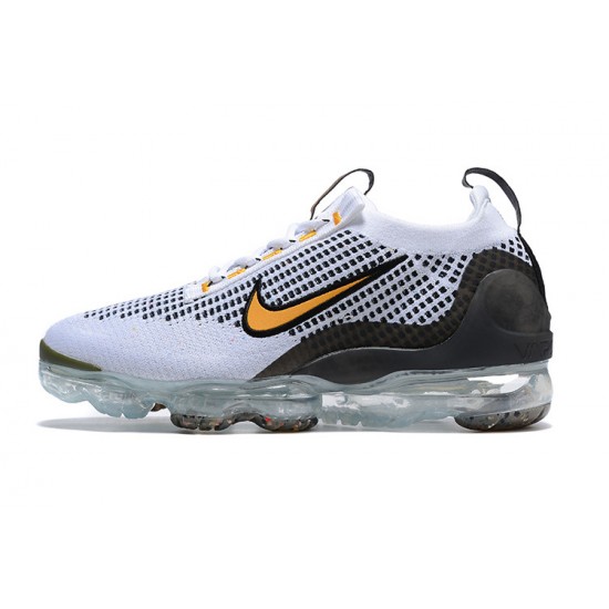 Nike Air VaporMax 2021 Flyknit Bílý Žluť a Černý Dámské/Pánské Tenisky 