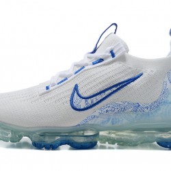 Nike Air VaporMax 2021 Flyknit Bílý a Modrý Dámské/Pánské Tenisky 