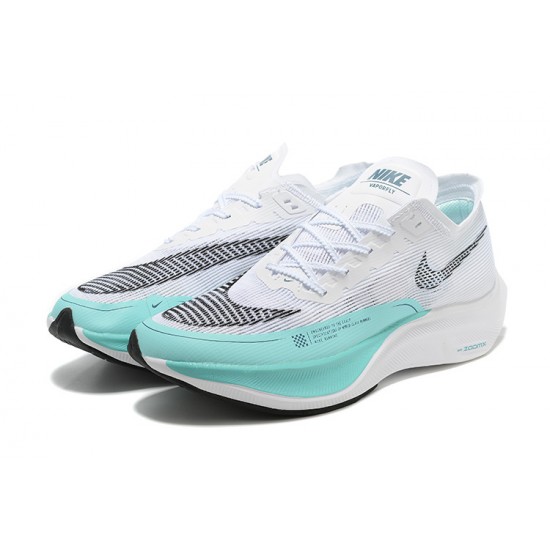 Nike ZoomX VaporFly NEXT Bílý Modrý Dámské/Pánské Tenisky 