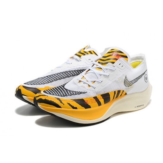 Nike ZoomX VaporFly NEXT Bílý Oranžová Dámské/Pánské Tenisky 