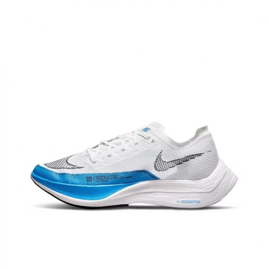 Nike ZoomX VaporFly NEXT Bílý a Modrý Dámské/Pánské Tenisky 