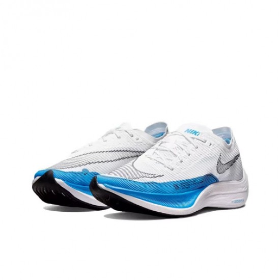 Nike ZoomX VaporFly NEXT Bílý a Modrý Dámské/Pánské Tenisky 